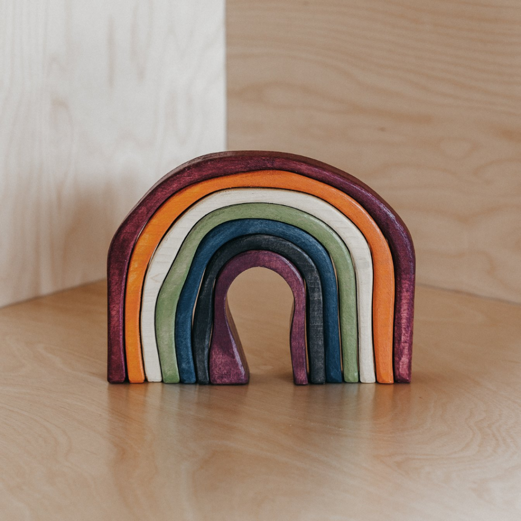 button to buy wooden rainbow play puzzle