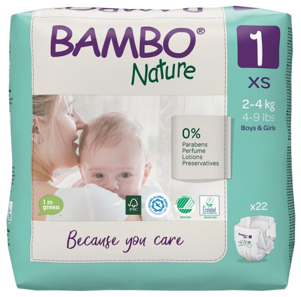 Bambo Nature nappies size 1